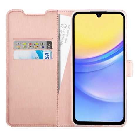 Samsung Galaxy A15 (5G) / A15 Vivanco Classic Wallet Flip Cover m. Kortholder - Rose Gold