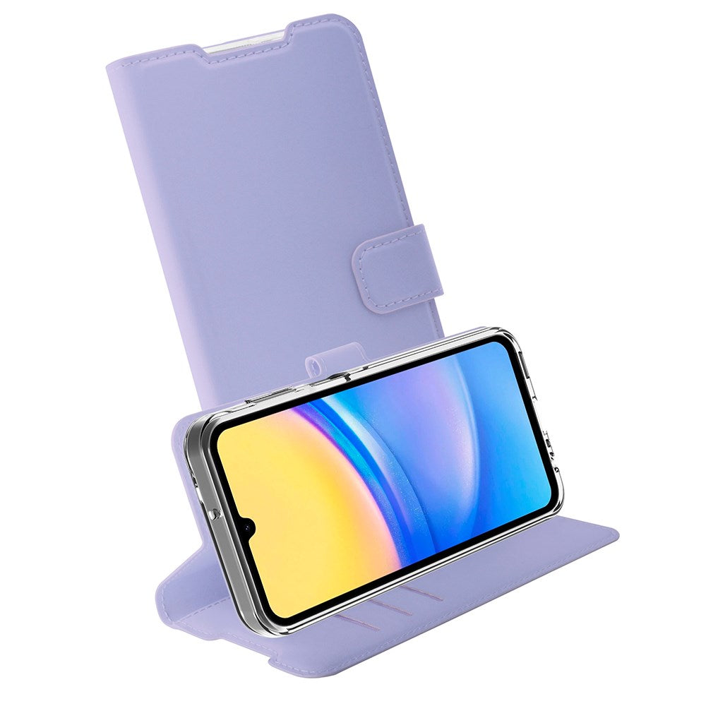 Samsung Galaxy A15 (5G) / A15 Vivanco Classic Wallet Flip Cover m. Kortholder - Lilla