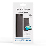 Vivanco Classic Wallet Flip Cover m. Pung - Samsung Galaxy A16 - Sort