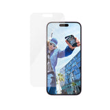 iPhone 16 Plus PanzerGlass Classic Fit Beskyttelsesglas m. EasyAligner - Platinum Strength - Gennemsigtig