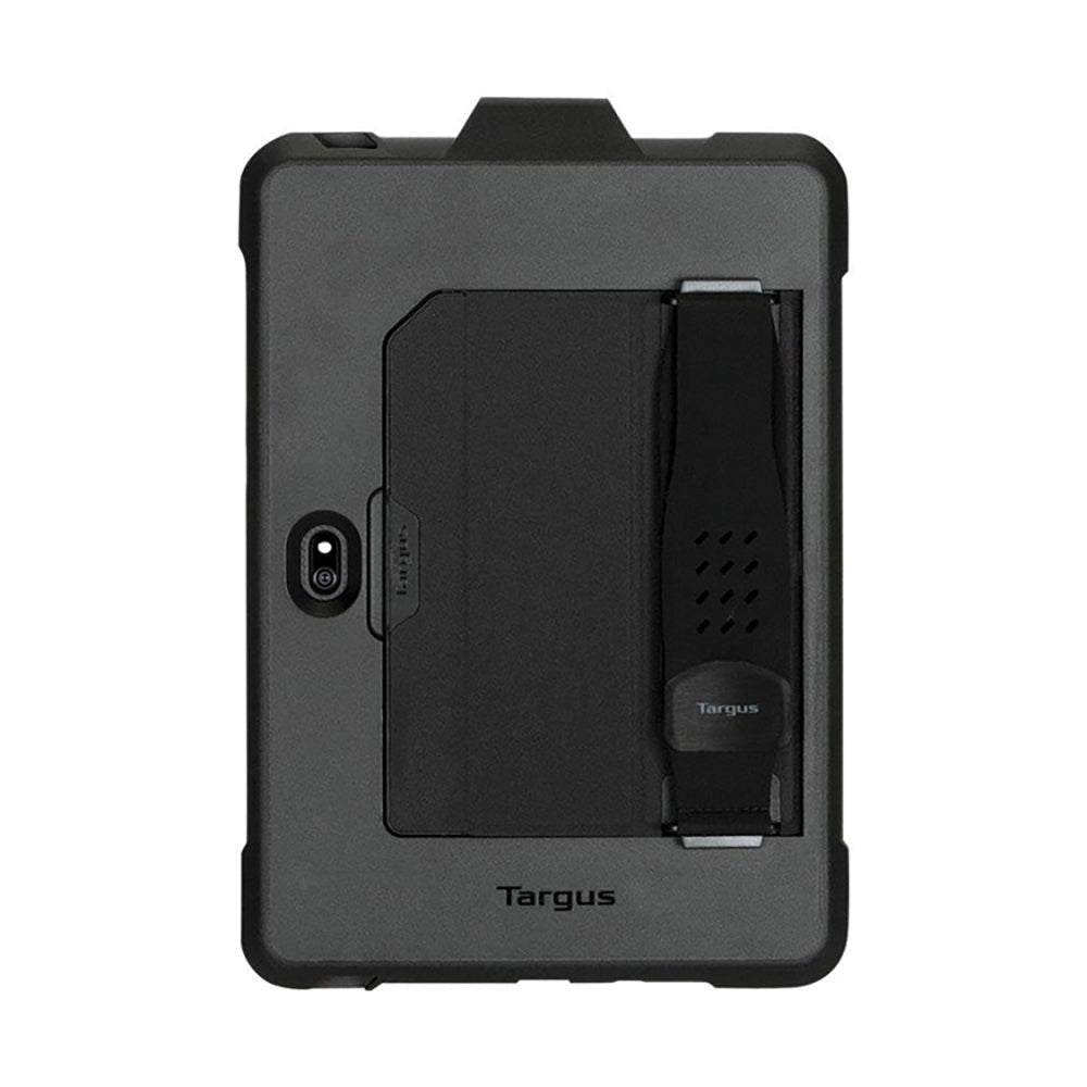 Samsung Galaxy Tab Active Pro / 4 Pro Targus Field-Ready Håndværker Bagside Cover m. Ståfunktion og Håndholder - Sort