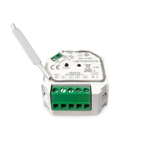 Light Solutions - Mini ZigBee 200W Afbryder - Hvid