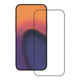 X2O iPhone 18 Pro / 17 Pro / 16 Pro Hærdet Glas Skærmbeskyttelse - Gennemsigtig / Sort Kant