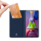 Samsung Galaxy M51 DUX DUCIS Skin X Protection Series Kunstlæder Flip Cover - Sort