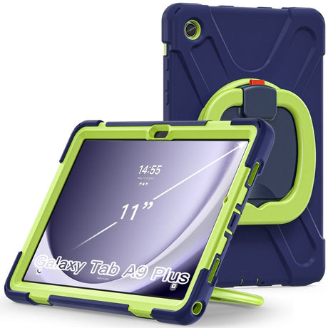 Tech-Protect Samsung Galaxy Tab A9+ (Plus)  X-Armor Cover - Kickstand - Blå / Grøn