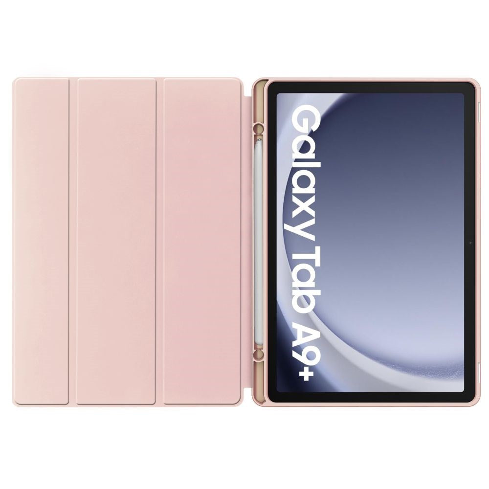 Samsung Galaxy Tab A9+ (Plus) Tech-Protect SC Tri-Fold Cover - Lyserød