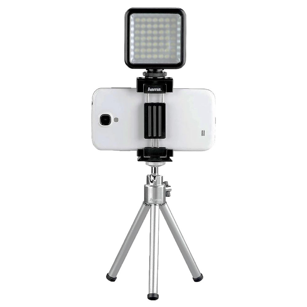 HAMA LED Lampe & Mobilholder - Sort