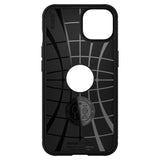 iPhone 13 Spigen Rugged Armor Bagside Cover - Sort