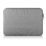 Tech-Protect Stof Laptop Sleeve 13-14" m. Ekstra Lomme (33 x 24 cm) - Lysegrå