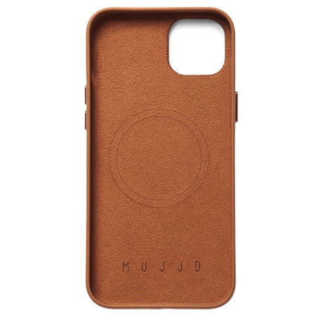 Mujjo iPhone 14 Plus Leather Cover - MagSafe Kompatibel - Brun