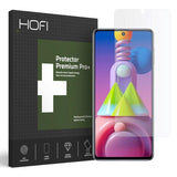 Samsung Galaxy M51 Hofi Hybrid Pro+ Hærdet Glas Skærmbeskyttelse - Case Friendly - Gennemsigtig