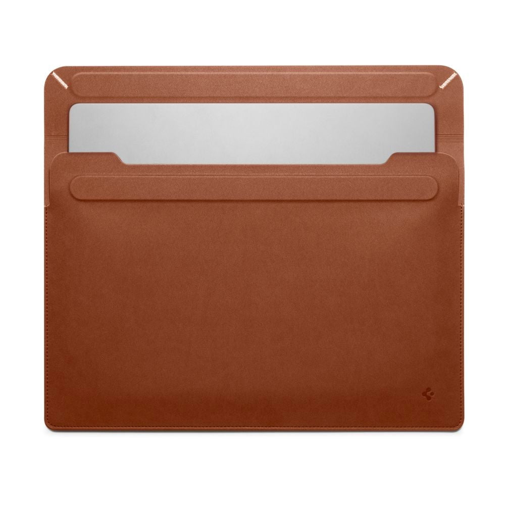 Spigen Valentinus Kunstlæder Sleeve til MacBook / Laptop 13-14" (36 x 25 x 2 cm) - Classic Brown