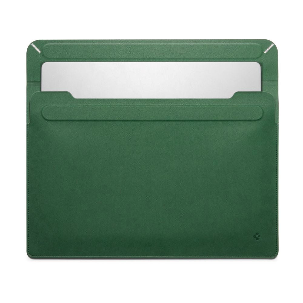 Spigen Valentinus Kunstlæder Sleeve til MacBook / Laptop 13-14" (36 x 25 x 2 cm) - JeJu Green