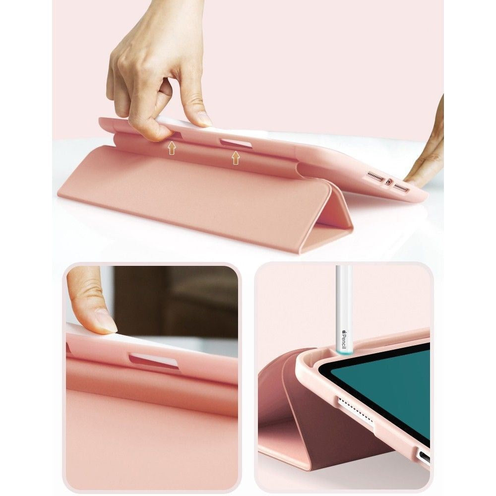 Tech-Protect Smartcase iPad 10.2'' (2019 / 2020 / 2021) Tri-fold Cover m. Pen Holder - Sølv