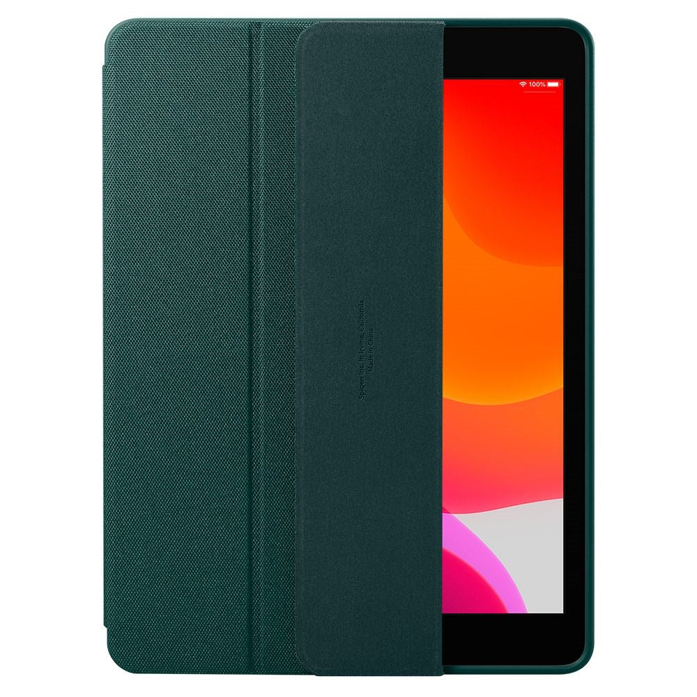 iPad 10.2" (2021 / 2020 / 2019) Spigen Urban Fit Stof Cover m. Pen Holder - Grøn