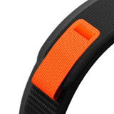 Universal Garmin 22mm QuickFit Tech-Protect Nylon Pro Rem - Sort / Orange