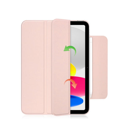 iPad 10.9" (2022) Tech-Protect Smartcase Magnetisk Cover Tri-fold - Lyserød