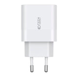 Tech-Protect 20W Vægoplader m. 2 x USB-C & USB-C Kabel - Hvid