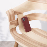 Nudient Thin Case V3 iPhone 12 / 12 Pro Cover - Sangria Red