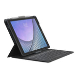 iPad 10.2" (2021 / 2020 / 2019) / Air (2019) - ZAGG Messenger Folio 2 Tastatur (Dansk) m. Apple Pencil Holder - Charcoal