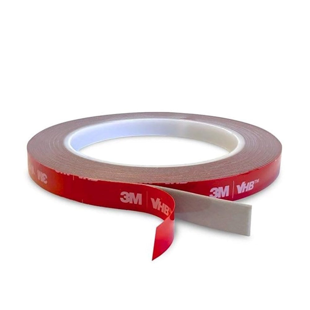 Light Solutions - Dobbeltklæbende Tape 3M VHB - 10mm Bredt - 5m - Gennemsigtig