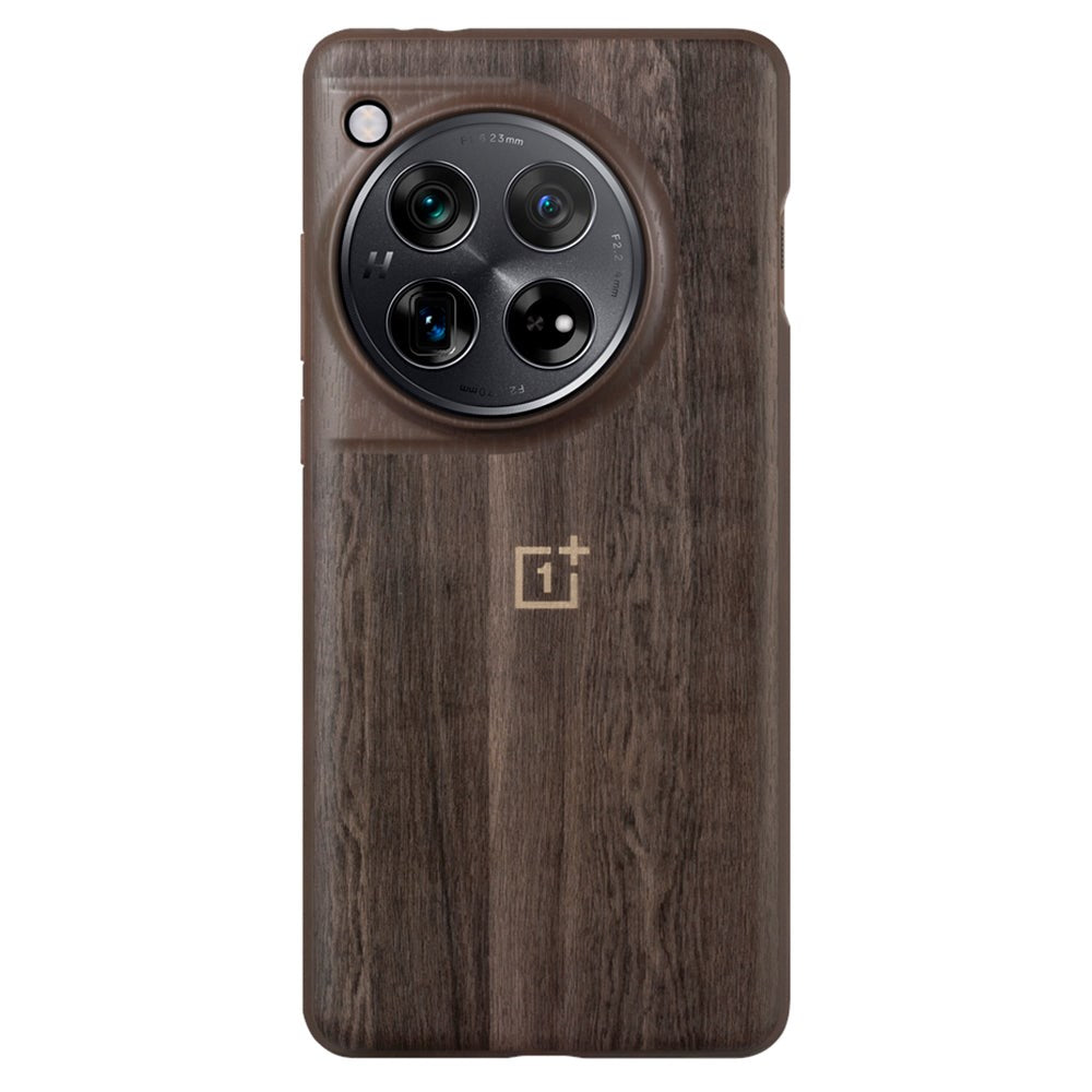 Original OnePlus 12 Cover Walnut Texture Bumper - Brun