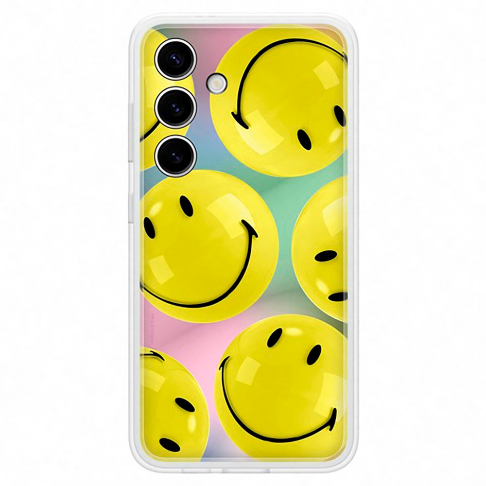 Original Samsung Galaxy S24 Flipsuit Bagside Cover - Smiley (EF-MS921CYEGWW)