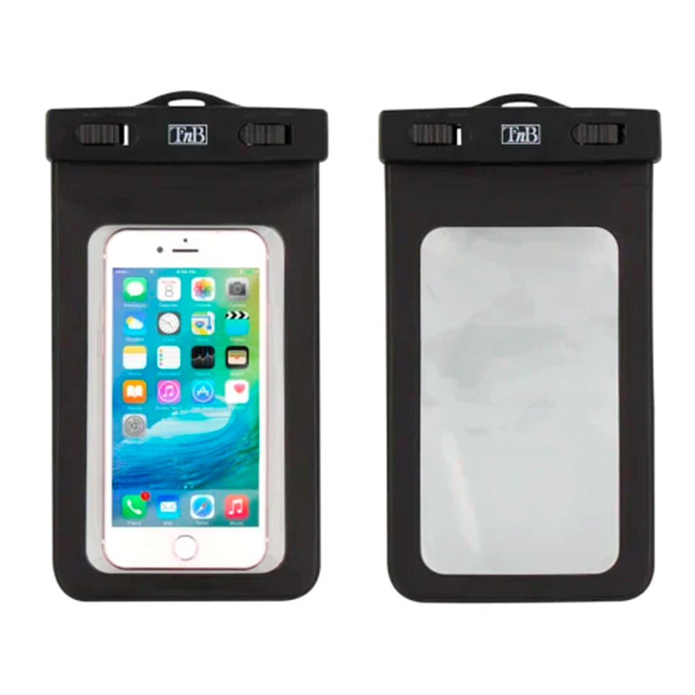 T'NB Universal Waterproof Case Etui - Sort / Gennemsigtig (Maks. Mobil 170 x 110 mm)