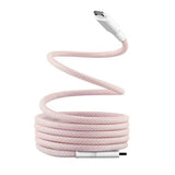 T'NB - 60W Magnetisk USB-C til USB-C Kabel - 1.5m - Lyserød
