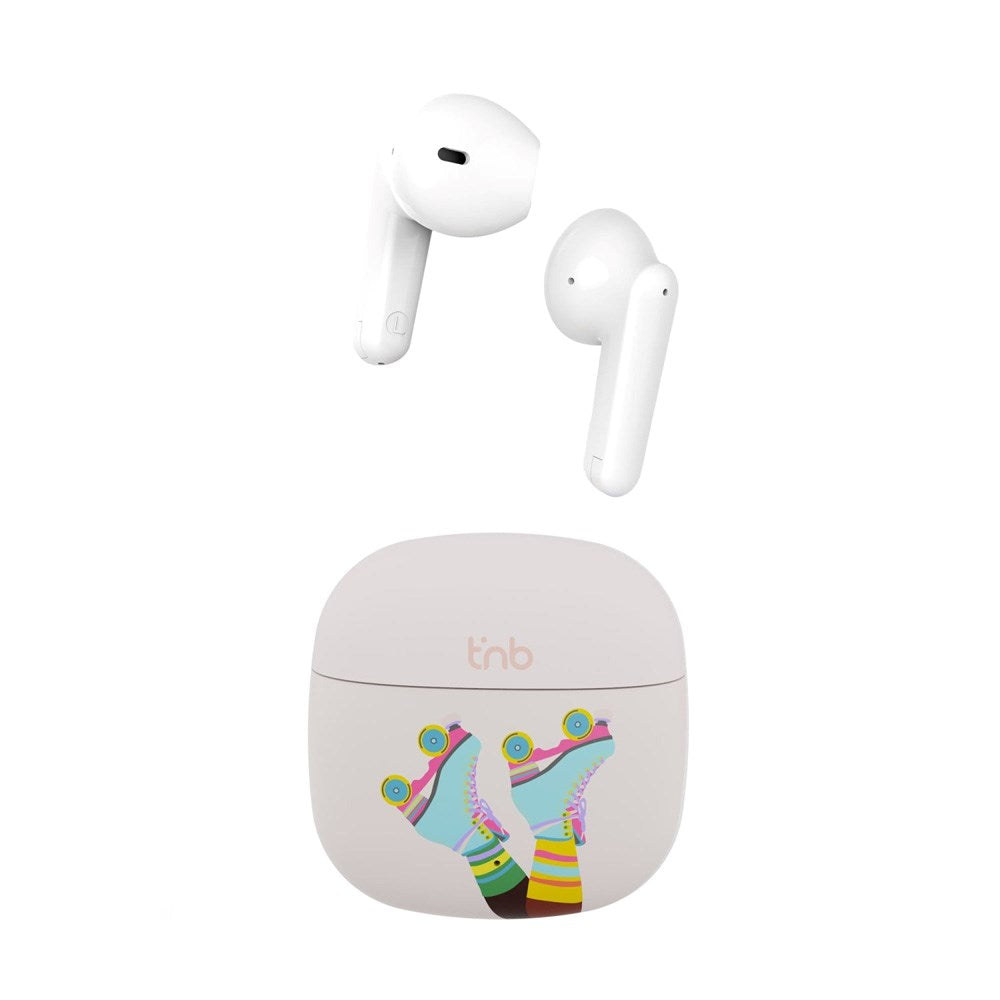 T'NB ORIGIN Trådløse In-Ear Headset m. Opladningsetui - Rulleskøjter Design