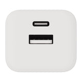 X2O Vægoplader m. 1x USB-A & 1x USB-C - 35W - Hvid