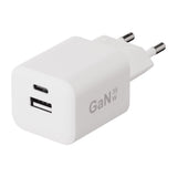 X2O Vægoplader m. 1x USB-A / 1x USB-C / 1x USB-C Kabel - 1.2m / 35W - Hvid