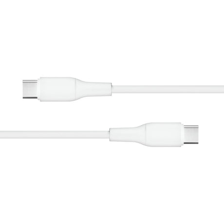 X2O Superflex USB-C til USB-C Kabel - 1.5m / 60W - Hvid