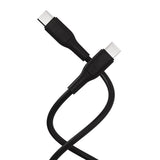 X2O Superflex USB-C til USB-C Kabel - 1.5m / 60W - Sort