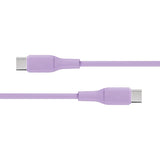 X2O Superflex USB-C til USB-C Kabel - 1.5m / 60W - Lilla