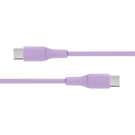 X2O Superflex USB-C til USB-C Kabel - 1.5m / 60W - Lilla