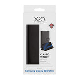 Samsung Galaxy S26 Ultra X2O Classic Wallet Flip Cover m. Kortholder & Ståfunktion - Sort