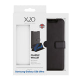 Samsung Galaxy S26 Ultra X2O Classic Wallet Flip Cover m. Kortholder & Ståfunktion - Sort