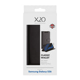 Samsung Galaxy S26 X2O Classic Wallet Flip Cover m. Kortholder & Ståfunktion - Sort