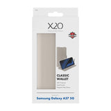 Samsung Galaxy A57 X2O Classic Wallet Flip Cover m. Kortholder & Ståfunktion - Beige