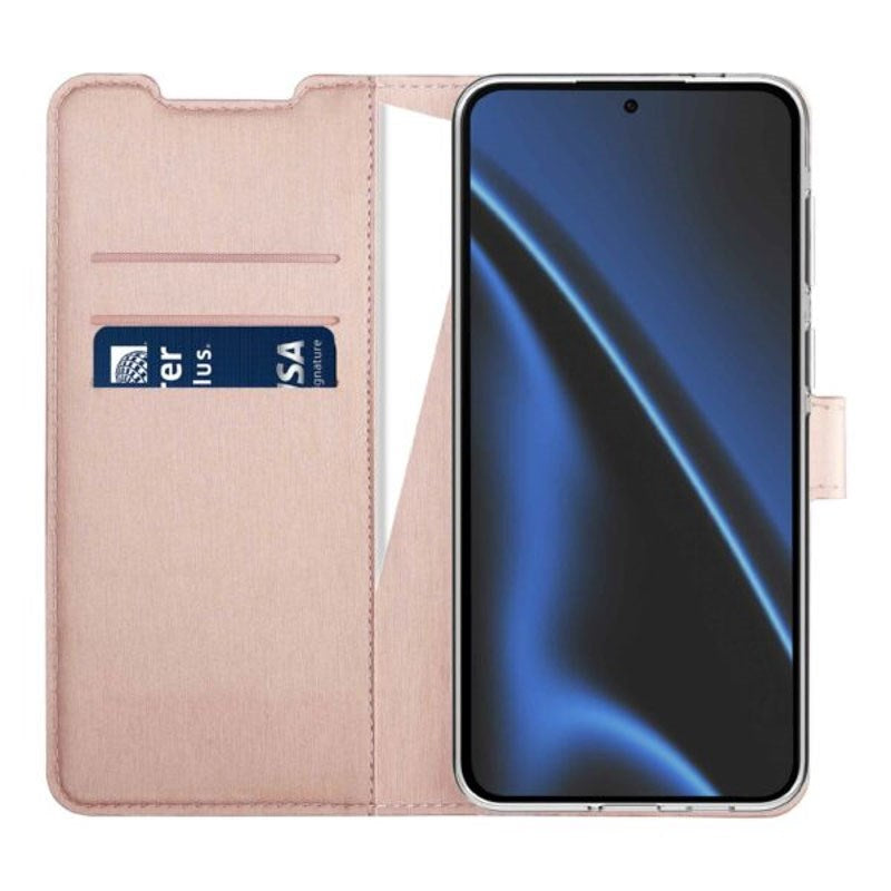 Samsung Galaxy A57 X2O Classic Wallet Flip Cover m. Kortholder & Ståfunktion - Rose Gold