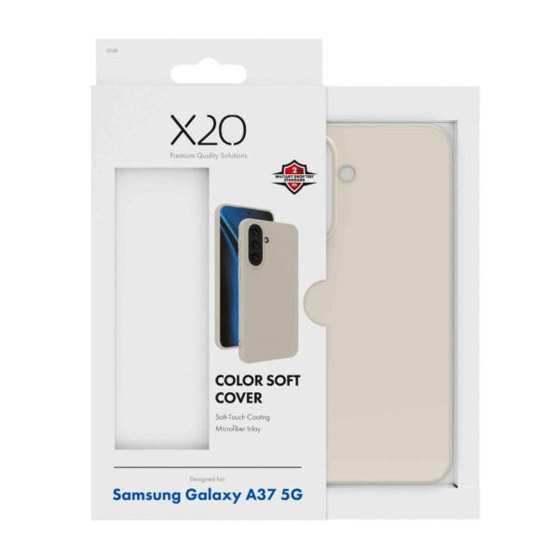 Samsung Galaxy A37 X2O Color Soft Bagside Cover - Beige