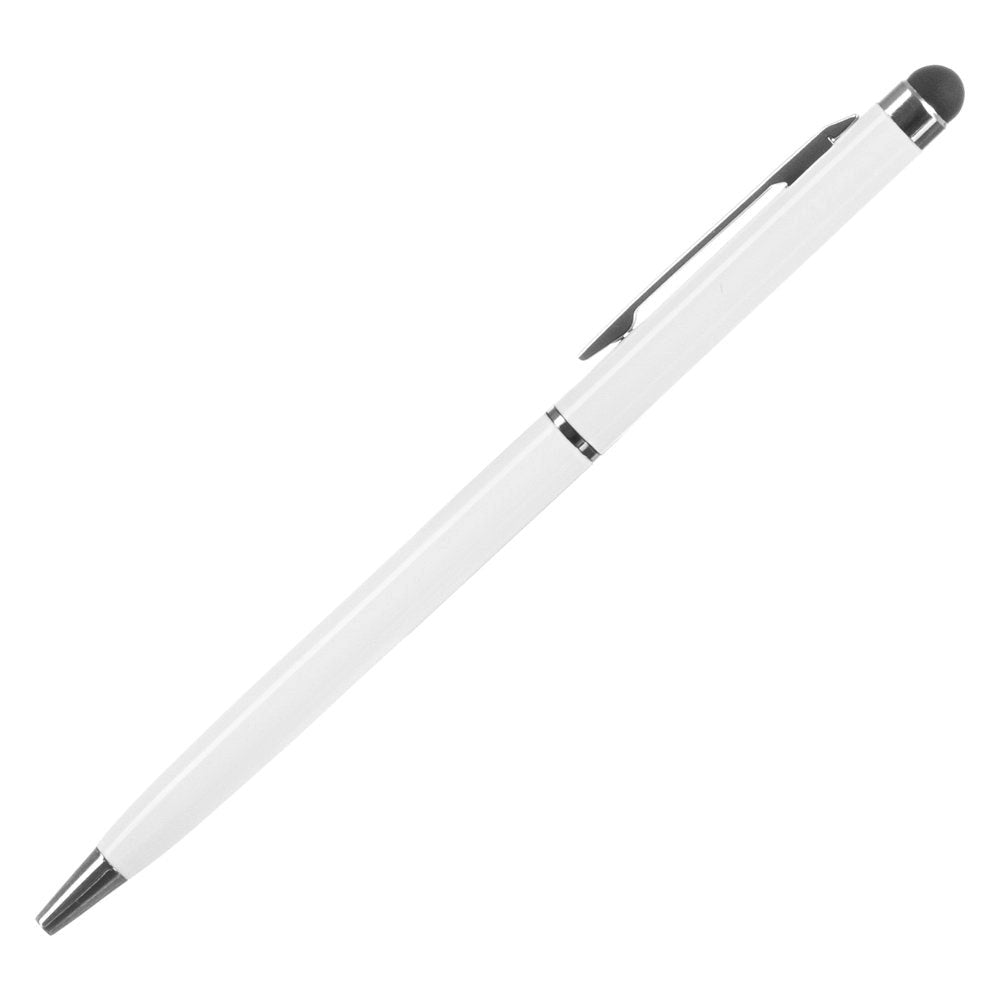 Hurtel Stylus Touch Pen m. Kuglepen - Hvid