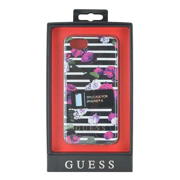 Guess iPhone 6/6s Spring TPU Cover Stripes Rose