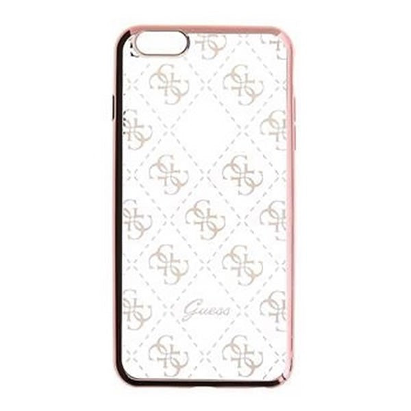 Guess iPhone 6/6s Signature Heard. Gennemsigtig TPU Cover Rose Gold