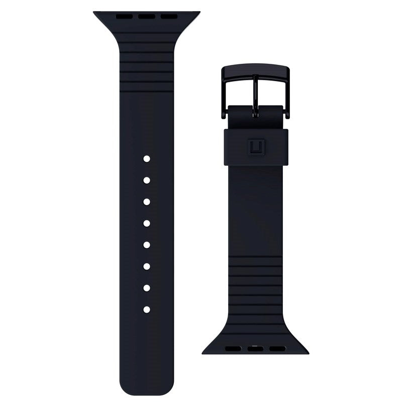 Apple Watch (42/44/SE/45/46/49mm) UAG [U] Aurora Silikone Urrem - Black