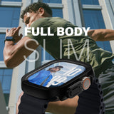 PanzerGlass Apple Watch Ultra 3/2/1 (49mm) Snappie Full Body Slim Cover + Indbygget Skærmbeskyttelse - Sort