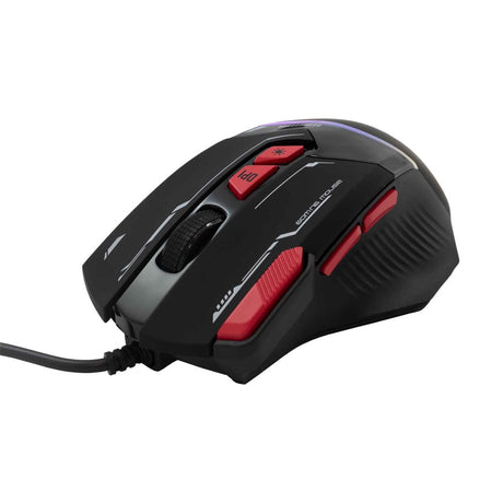 Baracuda MANTA 8D / 12800 DPI Gaming Mus - Sort