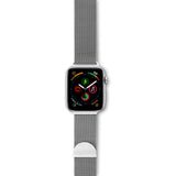 Apple Watch (38/40/SE/41/42mm) Epico Milanese Rem i Rustfri Stål - Silver