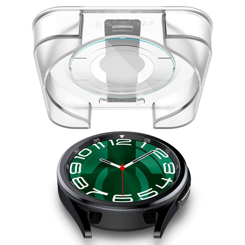 Spigen Samsung Galaxy Watch 6 Classic (47mm) EZ Fit GLAS.tR Skærmbeskyttelse - 2-Pak - Gennemsigtig